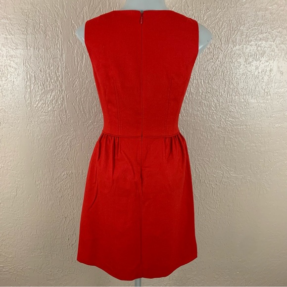 J. Crew Red Wool Blend Dress - Picture 6 of 16
